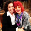 Rita Lee com Lilia Cabral quando usava seus cabelos ruivos