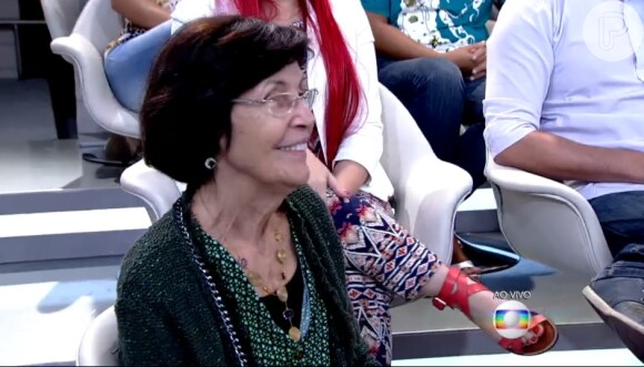 Dona Eunice, mãe de Fátima Bernardes também conferiu a filha no 'Encontro'