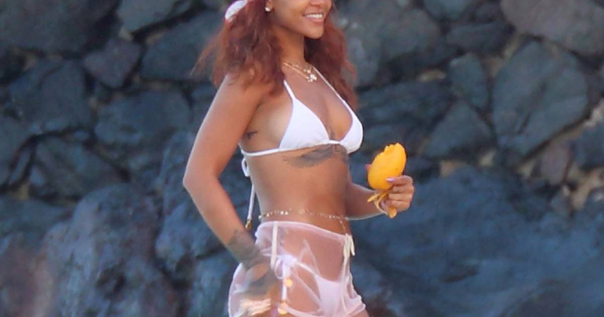 Rihanna exibe barriga enxuta em foto de biquíni durante dia de praia no Havaí Purepeople
