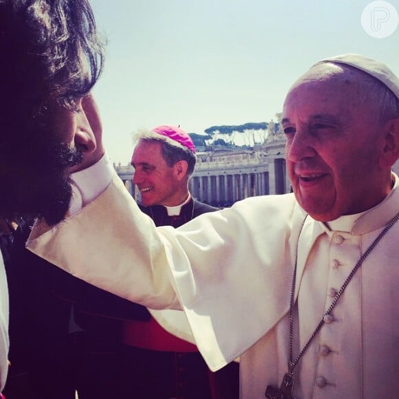 Rodrigo Santoro conheceu o Papa Francisco antes de viver Jesus no filme 'Ben-Hur'
