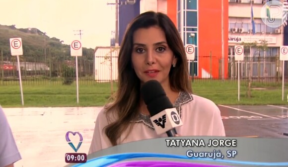 Tatyana Jorge diz que a equipe da TV Tribuna, afiliada da Rede Globo na Baixada Santista, viveu momentos de tensão durante o assalto ao vivo: 'Susto'