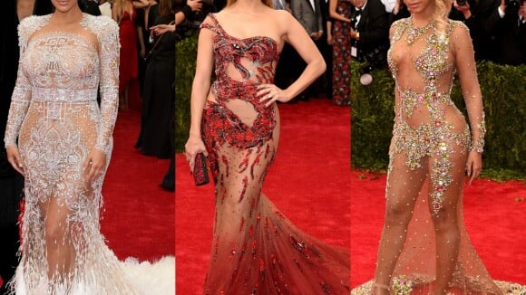 Kim Kardashian, Jennifer Lopez e Beyoncé apostam em transparência no Met Gala