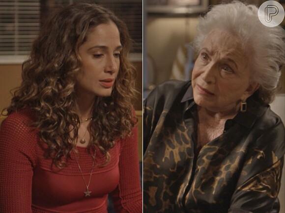 Regina (Camila Pitanga) pede que Estela (Nathalia Timberg) deponha na polícia, dizendo que Inês (Adriana Esteves) chantageou Beatriz (Gloria Pires) no passado, na novela 'Babilônia'