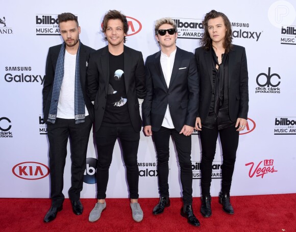 Liam Payne, Louis Tomlinson, Niall Horan e Harry Styles do One Direction no Billboard Music Awards 2015