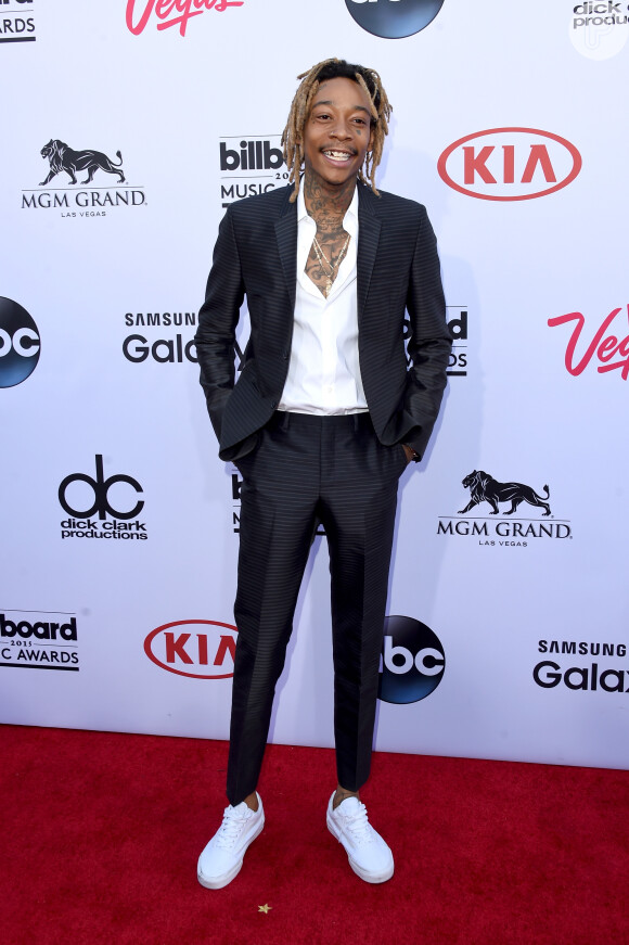 O rapper Wiz Khalifa no Billboard Music Awards, em 17 de maio de 2015