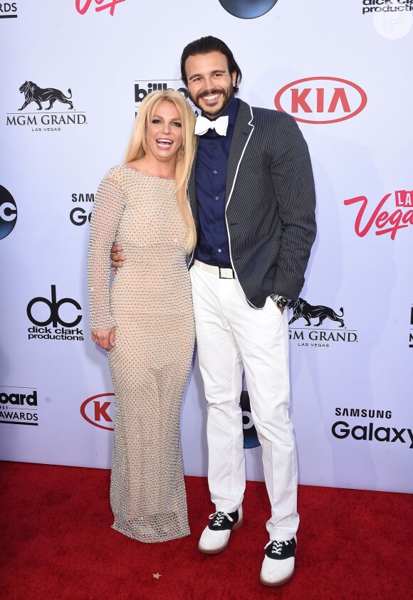 Britney Spears e o namorado, Charlie Ebersol no Billboard Music Awards 2015, em 17 de maio de 2015