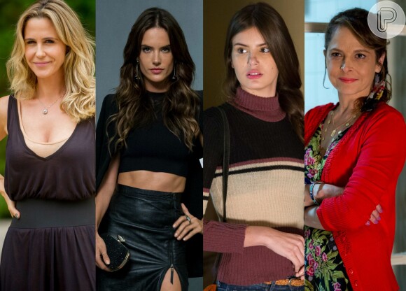Alex (Rodrigo Lombardi) se envolve com Pia (Guilhermina Guinle), Samia (Alessandra Ambrosio), Arlete/Angel (Camila Queiroz) e Carolina (Drica Moraes), em 'Verdades Secretas'