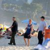 Brian Littrell  optou por caminhar pela areia da praia na manhã dessa segunda-feira, 08 de junho de 2015