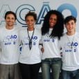  Ana Carbatti participou do Ação Global deste ano ao lado de Danilo Sacramento e Guilherme Prates 