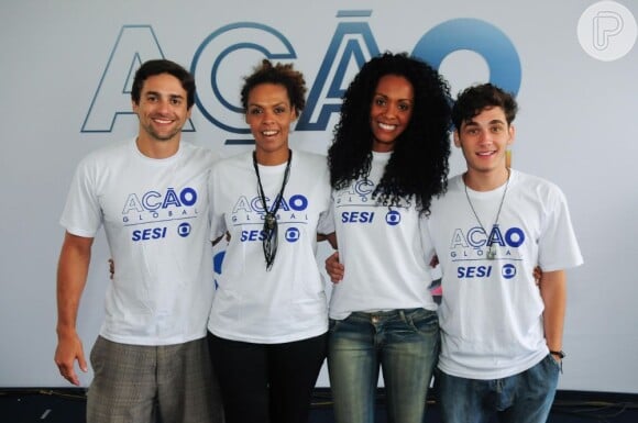 Ana Carbatti participou do Ação Global deste ano ao lado de Danilo Sacramento e Guilherme Prates