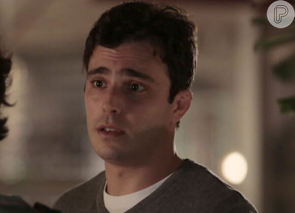 Luís (Thiago Rodrigues) fica arrasado com o fim da relação com Isabel (Mariana Lima), no último capítulo da novela 'Sete Vidas'