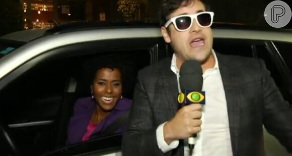 Maju, do 'Jornal Nacional', brinca com sósia de Bonner: 'Posso chamar de tio?'