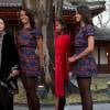 Vestido usado por Malia Obama em visita à China, em 21 de março de 2014, usou um vestido da marca britânica Topshop, no valor de 40 libras (cerca de R$ 195), que também esgotou nas lojas