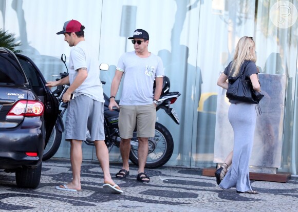 Fiorella Mattheis e Alexandre Pato curtiram a tarde desta segunda, dia 13 de julho, no hotel Fasano, no Rio de Janeiro