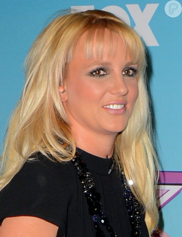 Em 2012, Britney Spears na temporada final do 'The X Factor', reality show musical do qual era jurada