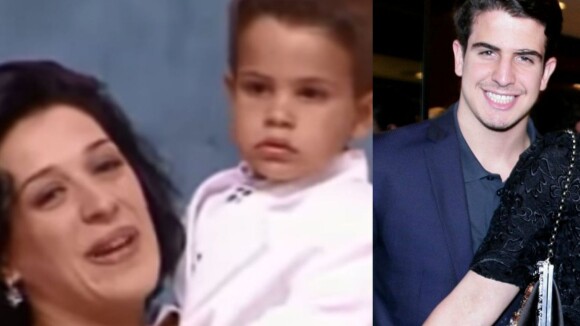 Claudia Raia aparece com Enzo, aos 2 anos, em reprise do 'Gente Inocente'