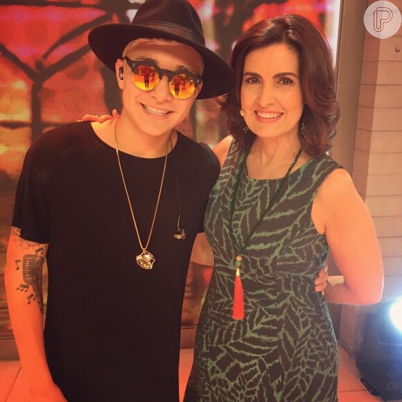 O cantor fez uma participação no programa 'Encontro com Fátima Bernardes' nesta quinta-feira, 16 de julho de 2015