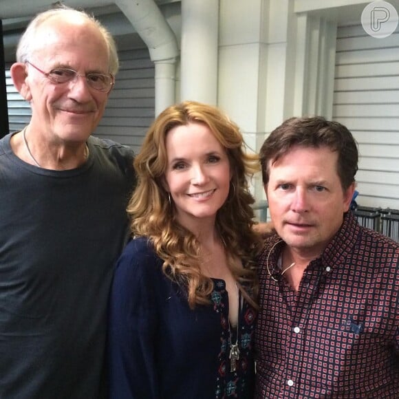 Michael J. Fox ainda encontrou Christopher Lloyd e Lea Thompson, que também atuaram no filme
