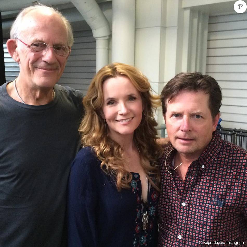 Michael J. Fox ainda encontrou Christopher Lloyd e Lea ...