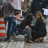 Grazi Massafera grava cena da novela 'Verdades Secretas' em rua da Barra da Tijuca, Zona Oeste do Rio de Janeiro, nesta quarta-feira, 22 de julho de 2015