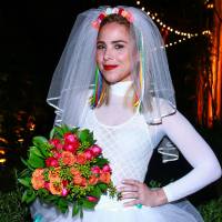 Wanessa se veste de noiva caipira em festa julina em São Paulo. Veja fotos!