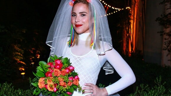 Wanessa se veste de noiva caipira em festa julina em São Paulo. Veja fotos!