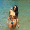 Ariadna fez topless durante viagem por praia da França, em foto compartilhada em sua conta de Instagram na manhã desta quinta-feira, 23 de julho de 2015