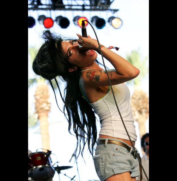 Amy Winehouse também se apresentou no festival Coachella, em 2007