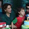 Suzy Rêgo comemorou os seis anos dos filhos gêmeos, Marco e Massimo