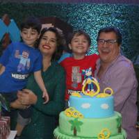 Suzy Rêgo comemora aniversário de 6 anos dos filhos gêmeos, Marco e Massimo