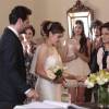 Angel (Camila Queiroz) não ficou feliz com o casamento de Carolina (Drica Moraes) com Alex (Rodrigo Lombardi)