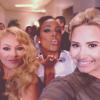 Demi posa com Paulina Rubio e Kelly Rowland