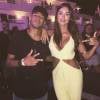 Neymar e Thaila Ayala se encontram numa festa em Ibiza nesta terça-feira, dia 28 de julho de 2015