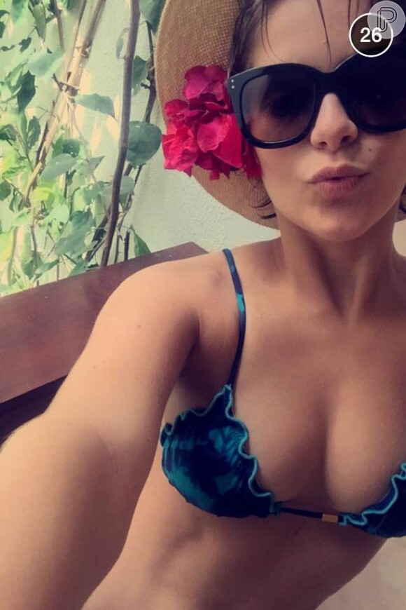 Isabella também usou o Snapchat para compartilhar os momentos das férias com os fãs