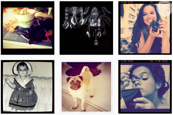 Essas foram as seis primeiras fotos postadas por Bruna Marquezine no Instagram. Juntas, somaram 16.492 curtidas