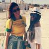 Bruna Marquezine postou foto com a irmã de Neymar, Rafaella Beckran, antes de um jogo em Fortaleza, durante a Copa do Mundo, em julho de 2014