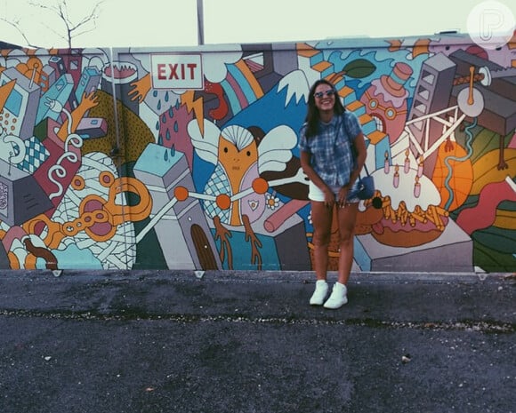 Marquezine posa em Wynwood, o bairro da arte de rua em Miami, nos Estados Unidos, em novembro de 2014