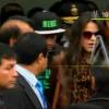Bruna Marquezine e Neymar chegam em Lima, no Peru, na tarde desta terça-feira, dia 2 de julho de 2013