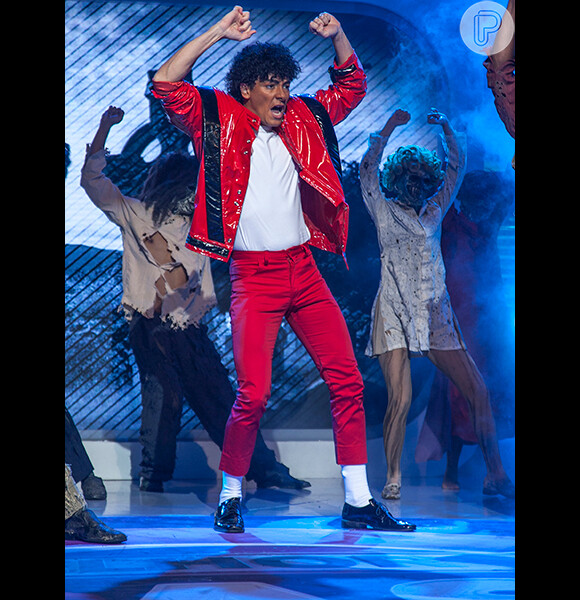 Para interpretar Michael Jackson, Rodrigo Faro aprendeu a coreografia do clipe 'Thriller'