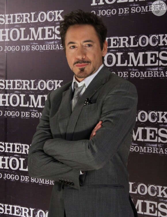 Robert Donwey Jr. veio ao Brasil em 2012 para lançar 'Sherlock Homes 2'