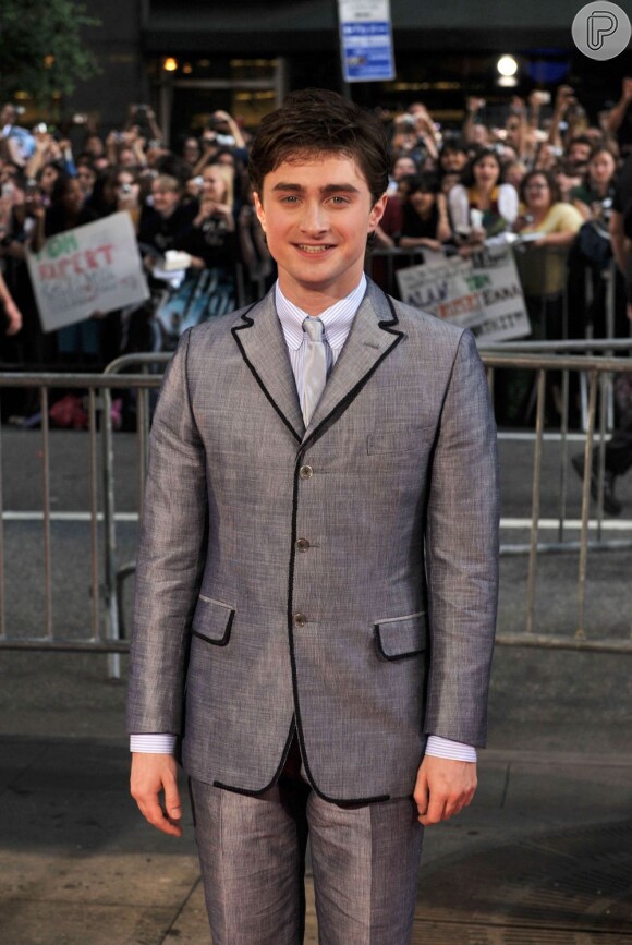 Daniel Radcliffe na première norte-americana de 'Harry Potter e o Enigma do Príncipe', no Teatro Ziegfeld, em Nova York, em julho de 2009