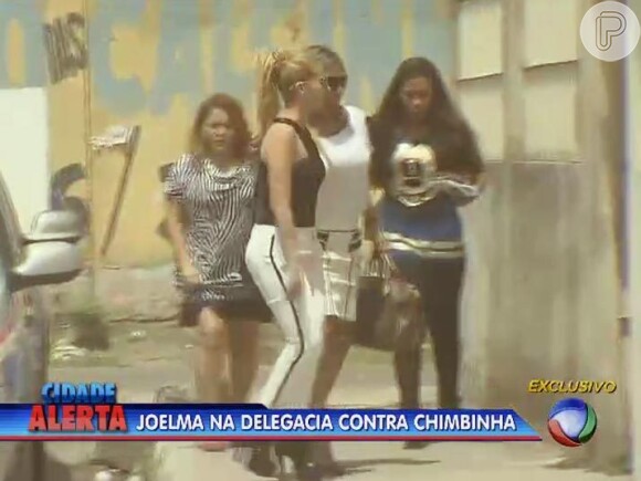 Joelma vai foi até delegacia na cidade de Ananindeua, no Pará. Artista foi depor contra Chimbinha em investigação de estelionato, nesta quarta, 9 de setembro de 2015