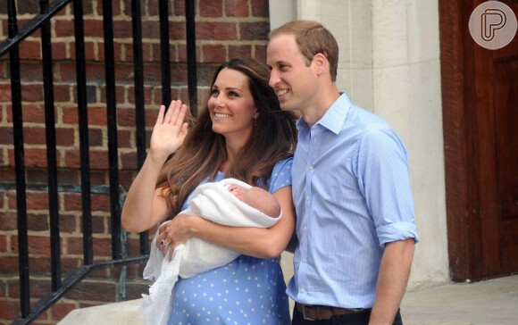 O filho de  Kate Middleton e de Príncipe William nasceu às 16h24 (horário de Londres) na última segunda (22)