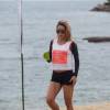 Danielle Winits usa shortinho e exibe ótima forma física durante a a Pool Party do Weekend Brasil, no Club Med, em Angra dos Reis, Costa Verde do Rio de Janeiro