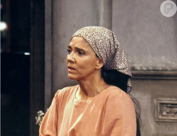 A atriz na novela 'Tieta', em 1989