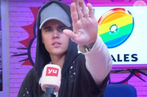 Justin Bieber abandona entrevista em programa de rádio, na Espanha