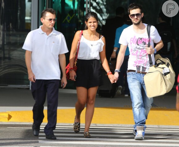 Antonia Morais esteve no aeroporto Santos Dumont, no Rio de Janeiro, nesta sexta-feira 9 de agosto de 2013