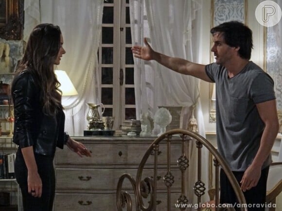 Thales (Ricardo Tozzi) tem nova visão de Nicole (Marina Ruy Barbosa) e não consegue transar com Leila (Fernanda Machado), em 'Amor à Vida'