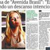 Adriana Esteves conquistou o Brasil como a vilã Carminha e agora está em destaque no Chile. A imprensa do país está em busca de matérias exclusivas com a artista