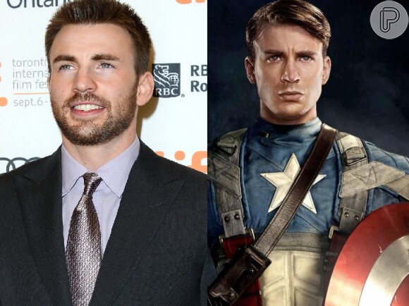 Chris Evans precisou emagrecer muito para viver o Capitão América no filme sobre o herói e depois em 'Os Vingadores'